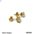 Broquel cristal 6mm acero dorado