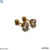 Broquel dormilon cristal 6mm acero dorado