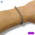 Pulsera barbada 18cms - 8mm acero plateado en internet