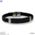 Pulsera caucho trenzado placa acero negro - comprar en línea