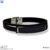 Pulsera caucho doble placa acero negro - comprar en línea