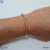 Pulsera torzal 19cms - 1.5mm acero dorado en internet