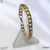 Pulsera barbada de 21cms - 9mm acero dorado - comprar en línea