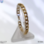 Pulsera barbada 21cms - 6mm acero dorado - comprar en línea