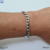 Pulsera barbada 21cms - 9mm acero plateado en internet