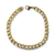 Pulsera barbada 22cms - 7mm acero dorado