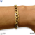 Pulsera barbada 22cms - 7mm acero dorado en internet