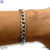 Pulsera barbada 22cms - 7mm acero plateado en internet