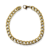 Pulsera barbada 22cms - 6mm acero dorado