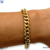 Pulsera barbada 21cms - 8mm acero dorado en internet