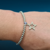 Pulsera de balín de 4mm dije estrella acero plateado - comprar en línea