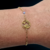 Pulsera continentes acero dorado - comprar en línea