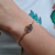 Pulsera ajustable ojo arcoiris acero dorado - comprar en línea