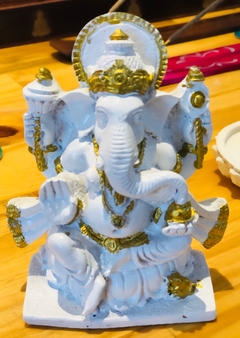 Estátua Ganesha Branca