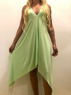 Saída de praia/Vestido Verde Lima Tamanho U