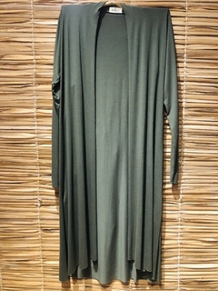 Maxi Cardigan Verde Tamanho U