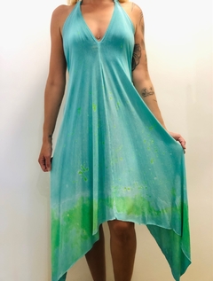 Saída de praia/Vestido Verde Tamanho U