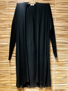 Maxi Cardigan Preto Tamanho U