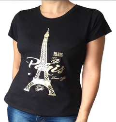 CAMISETA FEMININA BABY LOOK T-SHIRT PARIS - comprar online