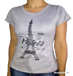 CAMISETA FEMININA BABY LOOK T-SHIRT PARIS na internet