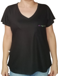 Imagem do CAMISETA FEMININA BABY LOOK T-SHIRTGOLA V