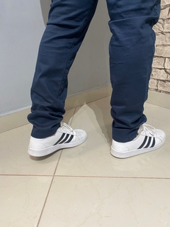 CALÇA SARJA ALFAIATARIA SKINNY AZUL MARINHO ( REF 400201 ) na internet