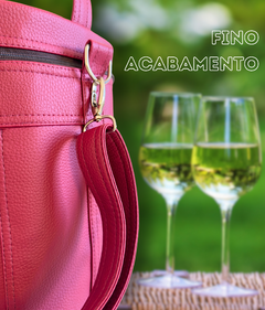 Bolsa para vinhos e taças Multt Bag Bordô térmica - Thermisch Bag Store