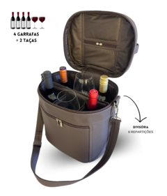 Bolsa para vinhos e taças Multt Bag Café térmica - loja online