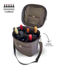 Bolsa para vinhos e taças Multt Bag Café térmica