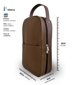 Bolsa para vinhos e taças Slim Bag Chocolate com Café térmica - comprar online