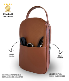 Bolsa para vinhos e taças Slim Bag Caramelo com Café térmica na internet