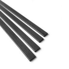 Varilla plana de fibra de carbon 1x3mm