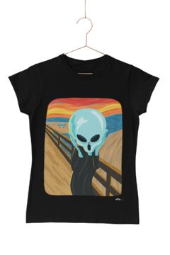 O Grito - Quality T-Shirt Feminina Aliencorp