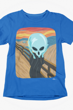 O Grito - Quality T-Shirt Infantil Aliencorp - Aliencorp Camisetas Ufológicas. Estampas de outro mundo exclusivas.