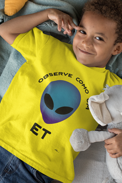 Observe como um ET - Quality T-Shirt Infantil Aliencorp - comprar online