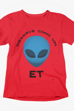 Observe como um ET - Quality T-Shirt Infantil Aliencorp - loja online