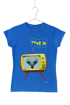 Tune in - Quality T-Shirt Feminina Aliencorp na internet