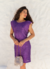 Vestido em Paete roxo