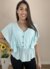 Blusa Babado Azul