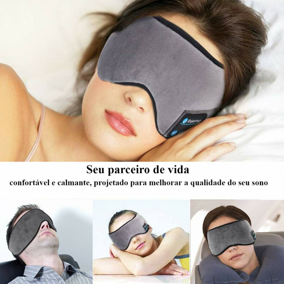 Máscara de Dormir Sleep Mask com Fone de Ouvido – Loja Mundo Azul