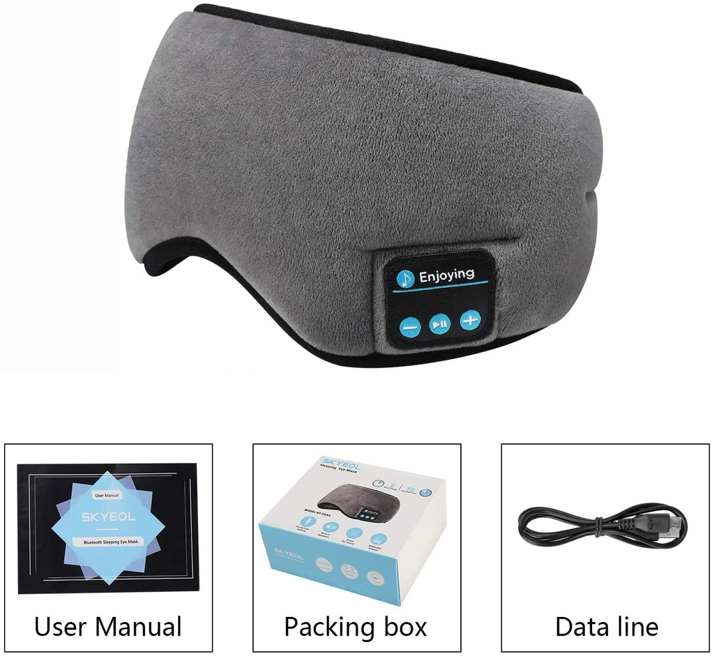 Máscara de Dormir Sleep Mask com Fone de Ouvido – Loja Mundo Azul