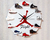 Relógio de parede "Sneaker Jordan Flight" 30x30cm - Preto / Branco - loja online