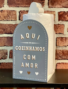 Porta Papel Aqui Cozinhamos Amor