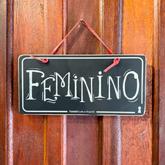 Placa Feminino