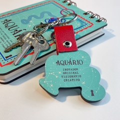 Chaveiro Especial Aquario signos - comprar online