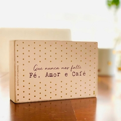 Box Fe amor café 10x15 na internet