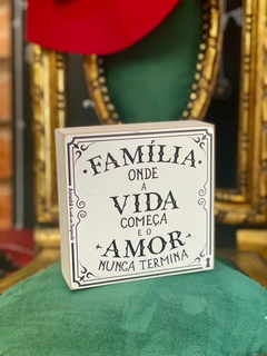 Box Familia vida amor 12x12 - comprar online