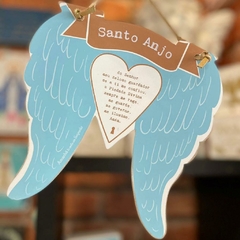 Placa Asas Santo Anjo Asas - comprar online