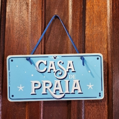 Placa Casa de Praia - comprar online