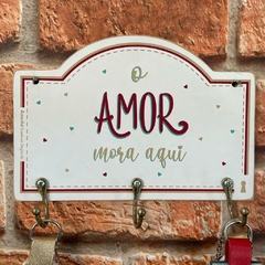 Porta Chaves Amor Mora Aqui